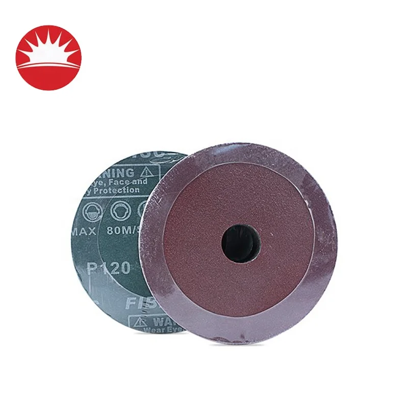 180*22mm Ceramic P60 Fiber Disc Silicon Carbide Fiber Polishing Sanding Discs Abrasives Tools For Car Shipbuilding