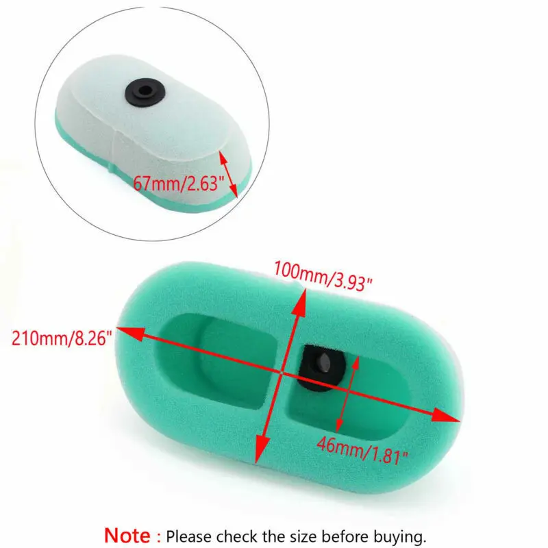 Motorcycle Dirt Bike Motocross Dual Stage Racing Foam Air Filter Cleaner for Honda XR250 XR350 XR400 XR600