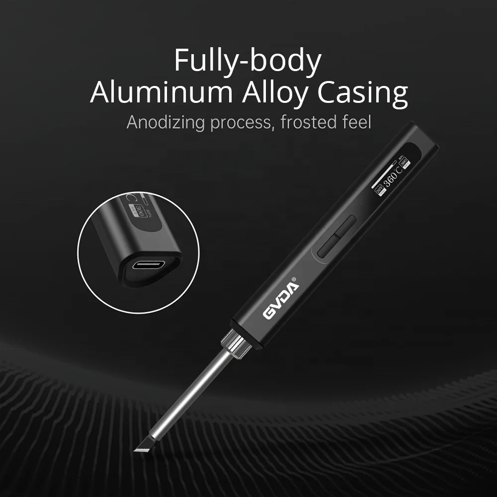 Original GD300 electric mini usb smart portable digital soldering iron 65w fer a souder Adjustable Temperature