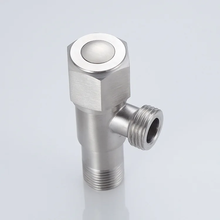 304 stainless steel triangle valve bathroom hot and cold water toilet water heater triangle valve inlet triangle valve