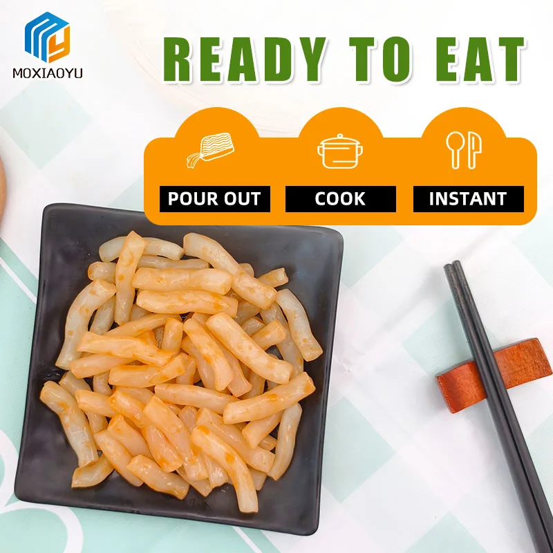 OEM New Arrival China Lose Weight Korean Shirataki  Fried Rice Cake Spicy Flavor Fast Food Konjac Rice Cake