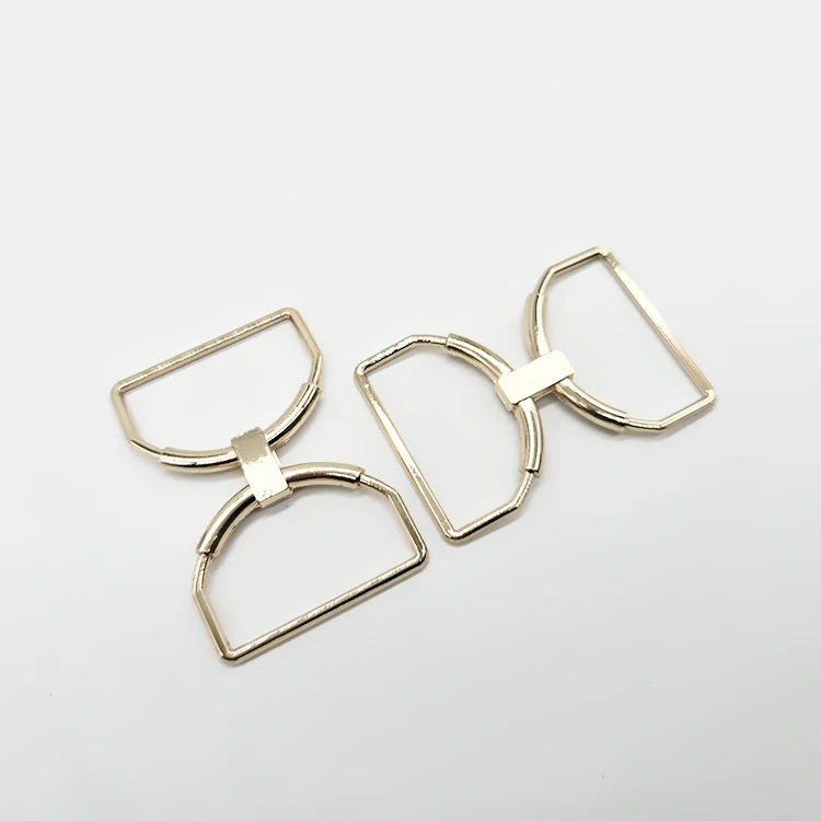 China Manufacturers 30mm D Ring Metal Underwear Bra Accessories Buckle Good Quality Gold Swimwear Bikini Connectors Buckle