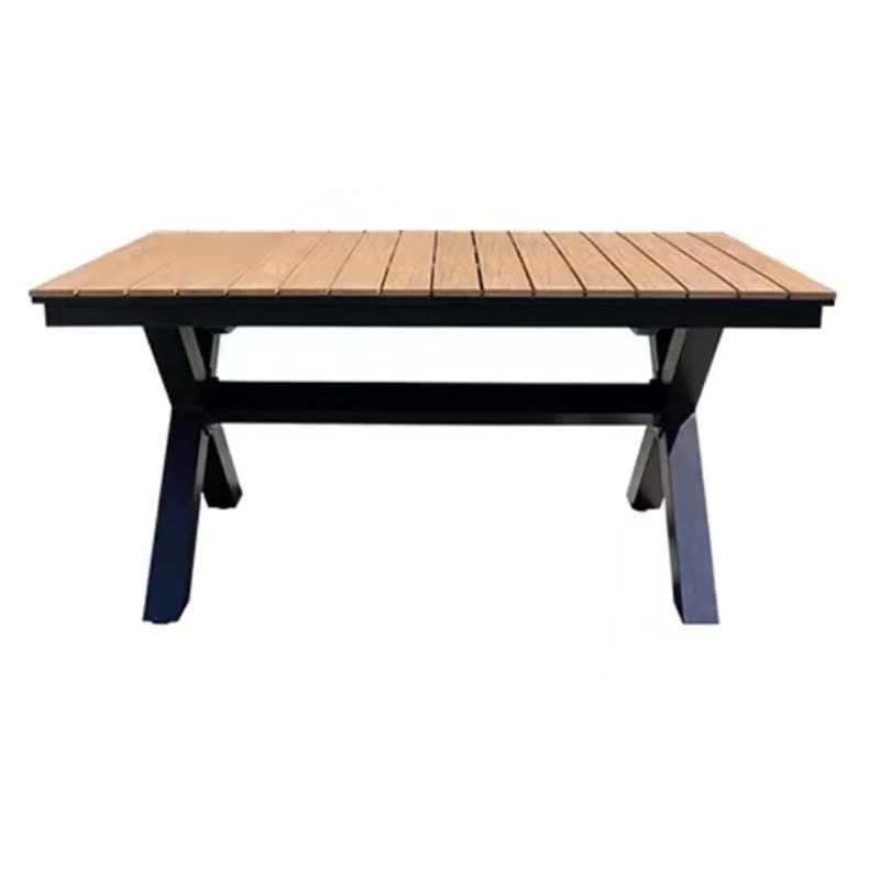 HWZY-03 Modern Outdoor Set Sectional Rattan Table and Chair Metal Furniture for Hotel Park Courtyard or Hall
