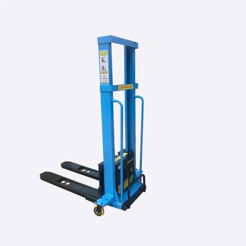 Semi electric / Full-electric Self Lifting Electric Stacker 500kg/1000kg Pallet self load stacker