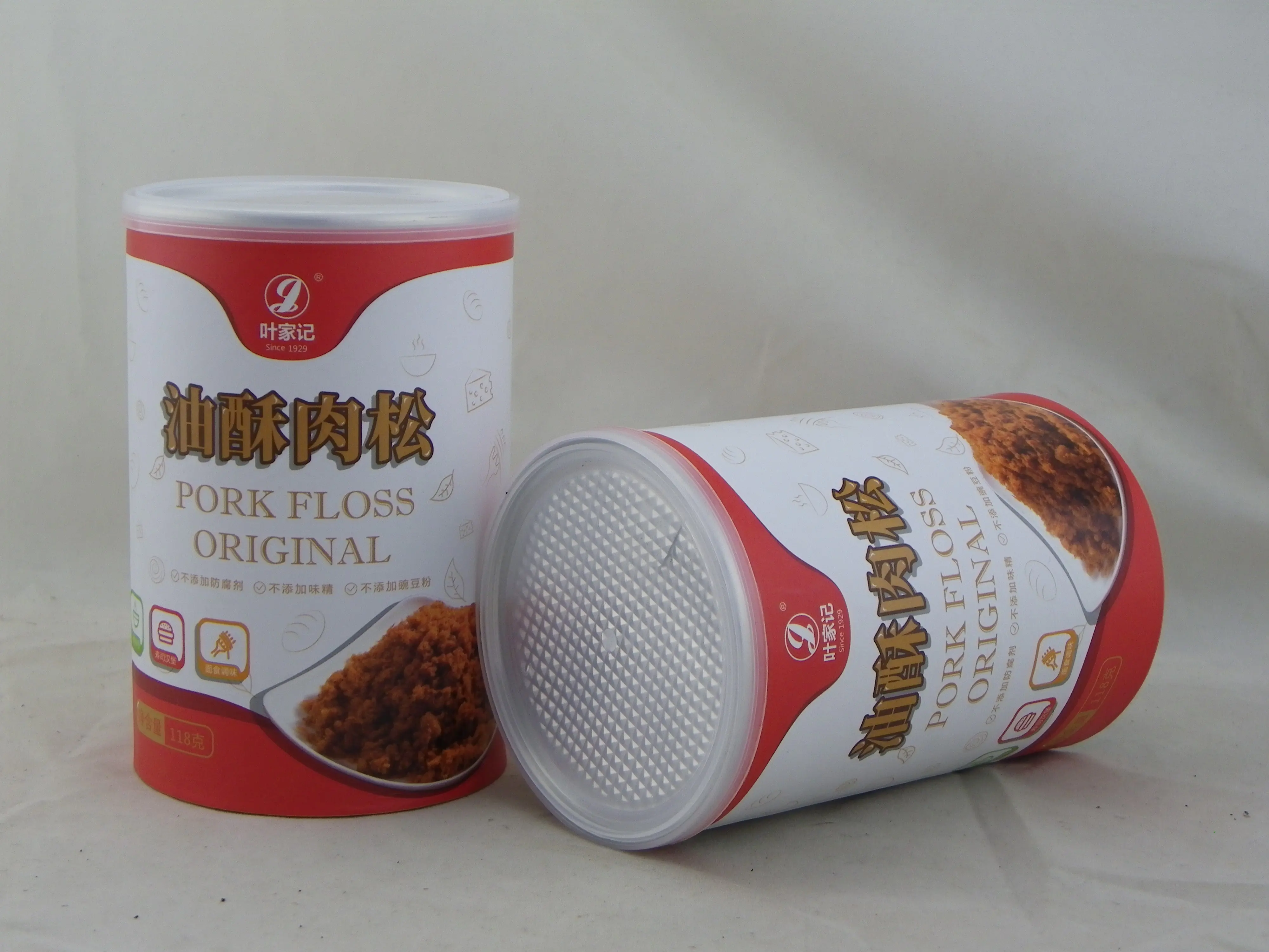 Нитки из свиной нити разного вкуса упаковочная бумага композитные банки с крышкой алюминиевой фольги