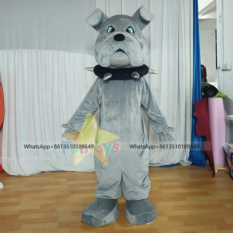 Funtoys Custom BullDog Cartoon Mascot Costume Plush Cosplay Character Halloween Christmas Fancy Dress For Adult MOQ 1 PIECE