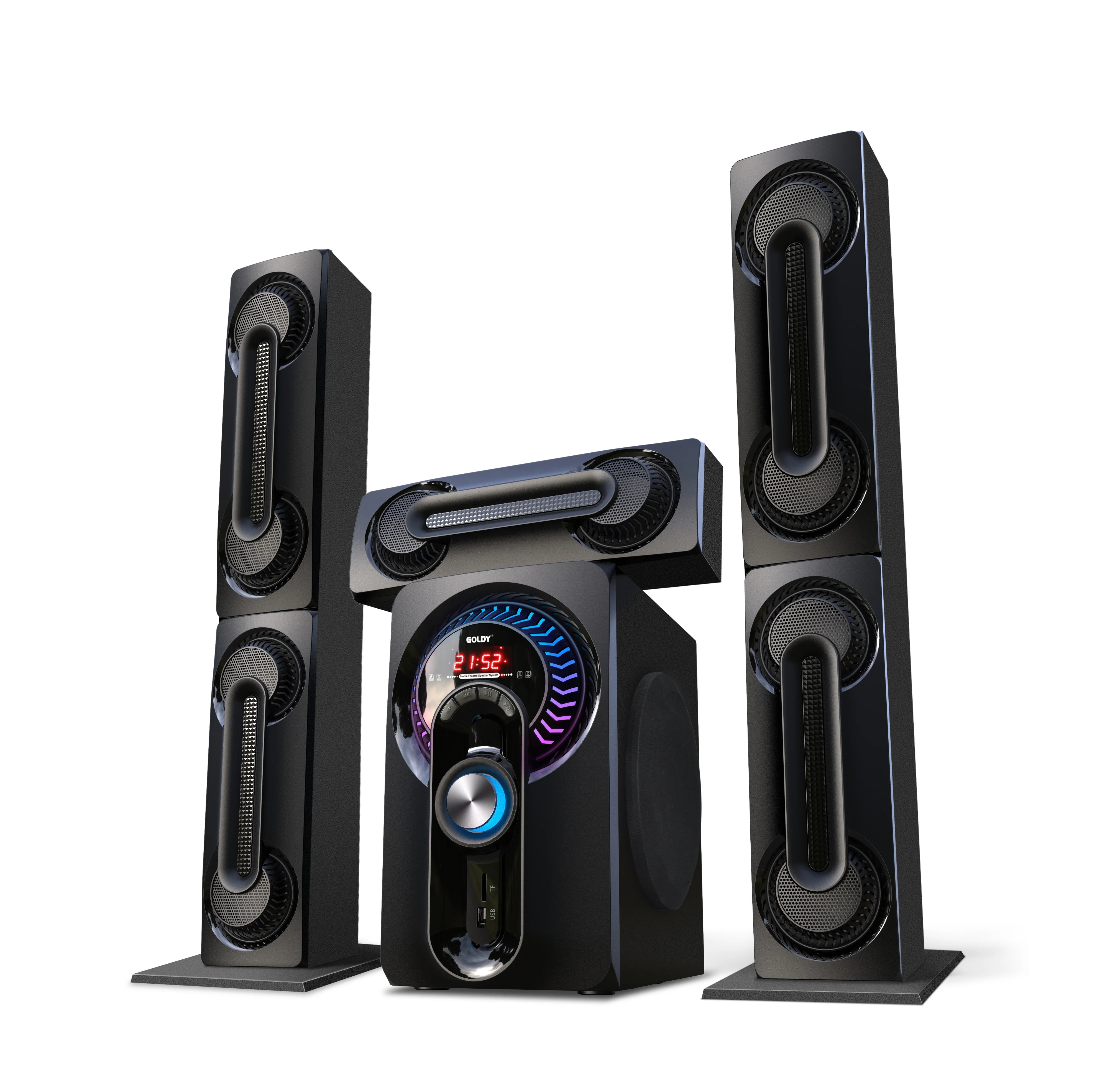 6.5' 3.1channel Multimedia speaker for home theater system tower speaker player