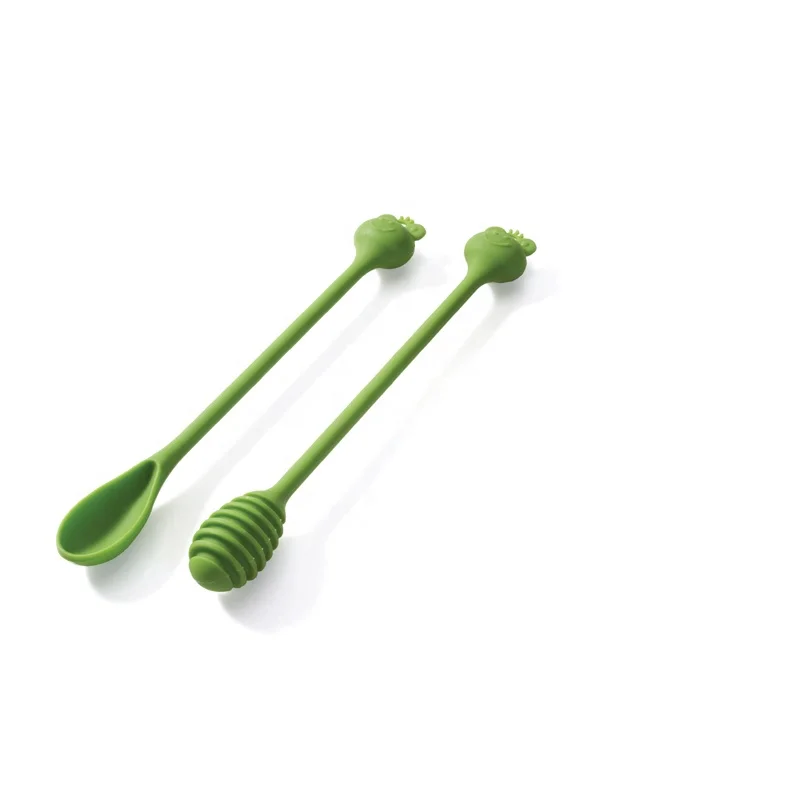 Wholesale Custom Personalized Reusable Small Mini Eco Friendly Single Packaging Pure Honey Jar Tea Spoon Dipper Honey Sticks