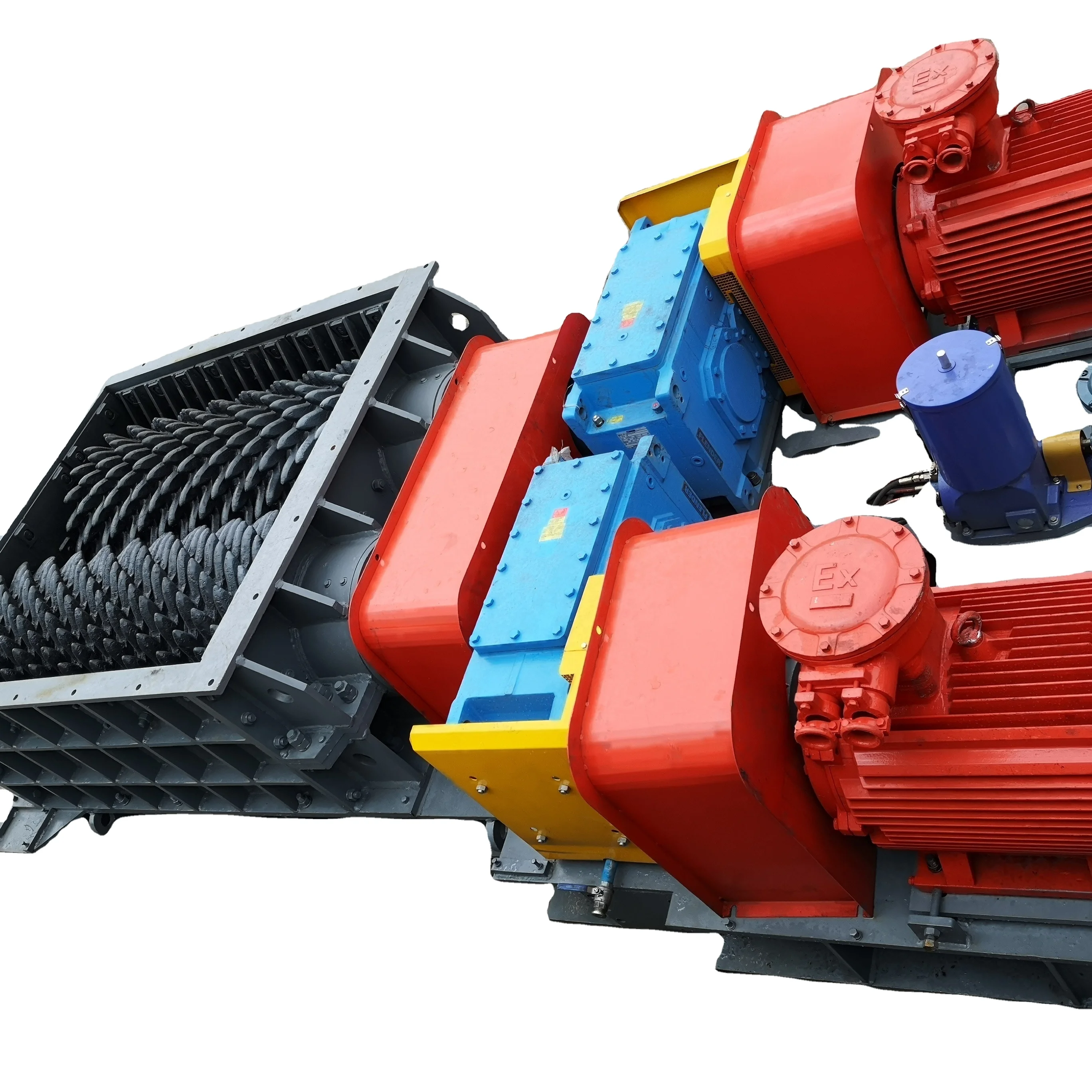 Double toothed roller grading crusher for coal mine and limestone
