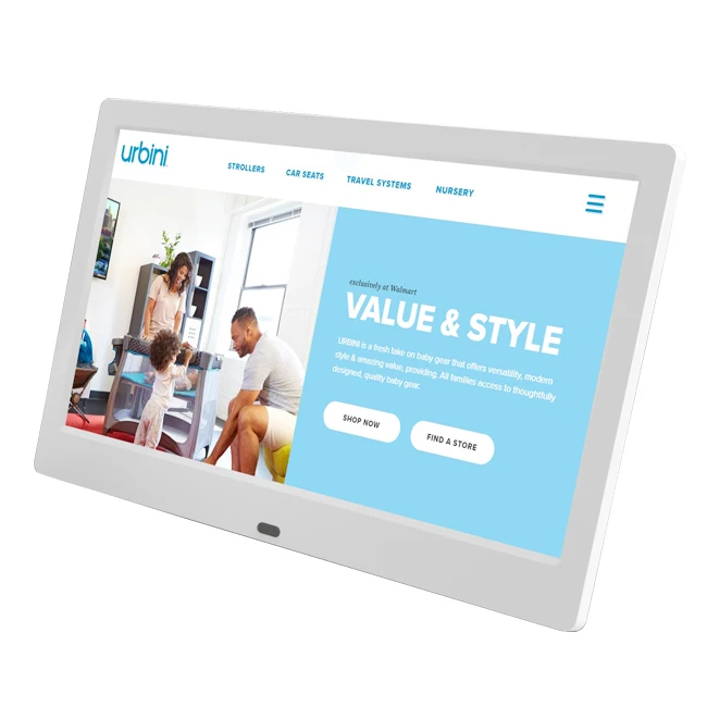 Wall Mount 7 inch Battery Power LED Digital Advertising Player 7 Inch Photo Album Video Digital Photo Frame for Retail Store