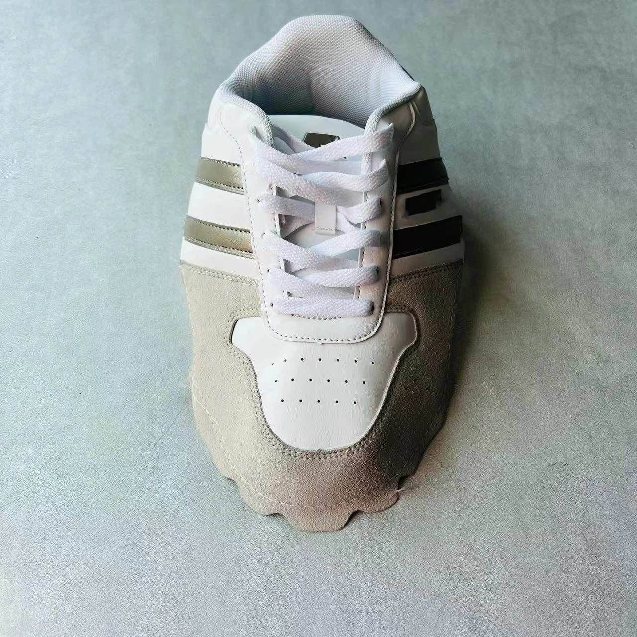 Knitted Fabric Polyester Dot Design Fly Knitting Sock Semi-Finished Football shoe upper