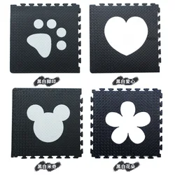 EVA Puzzle anti slip felt carpet cute print elder foot mat