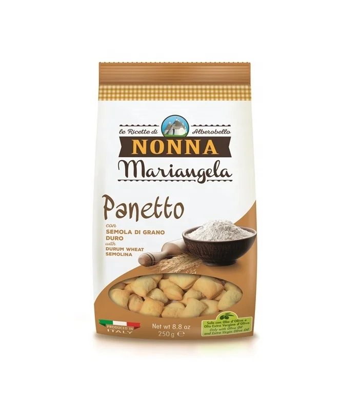 Premium Quality Traditional italian Panetti - Savory Snack with Durum Wheat Semolina 250g, Grain Snack for Aperitif, for GDO