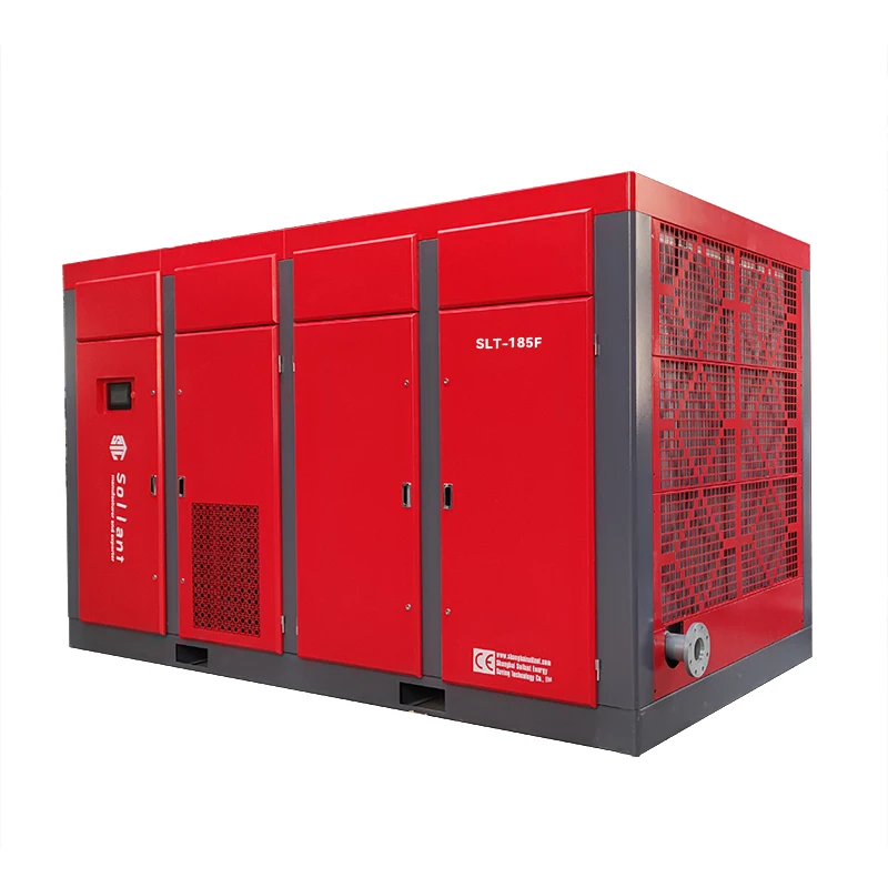 silent screw air compressor 12v big 100 liter 185 cfm vertical high pressure electric compressor air compressor