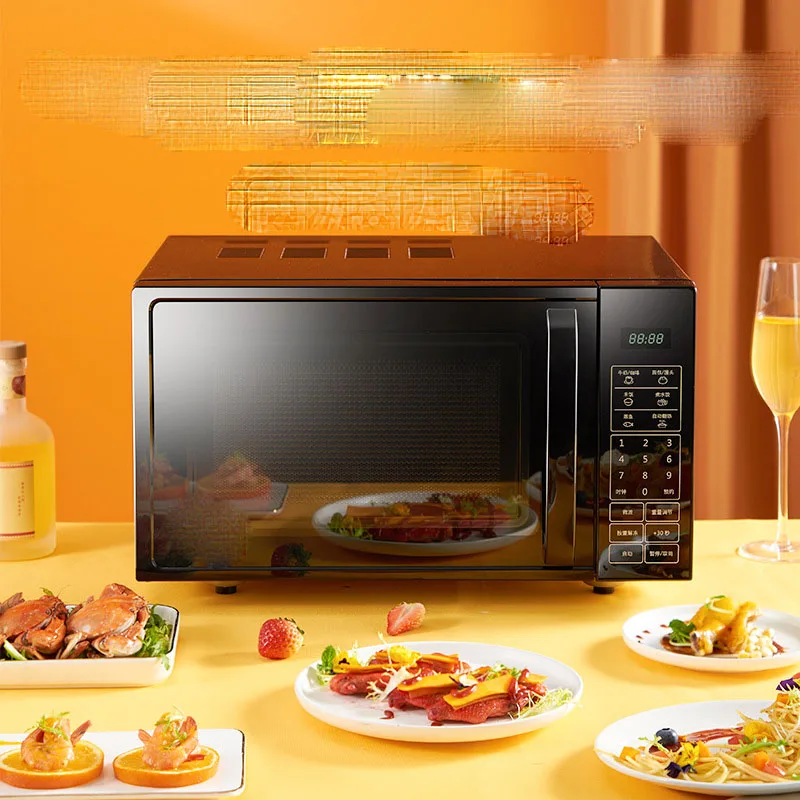 Popular 20L flatbed heating easy to clean household multifunction reservation timer microwave oven