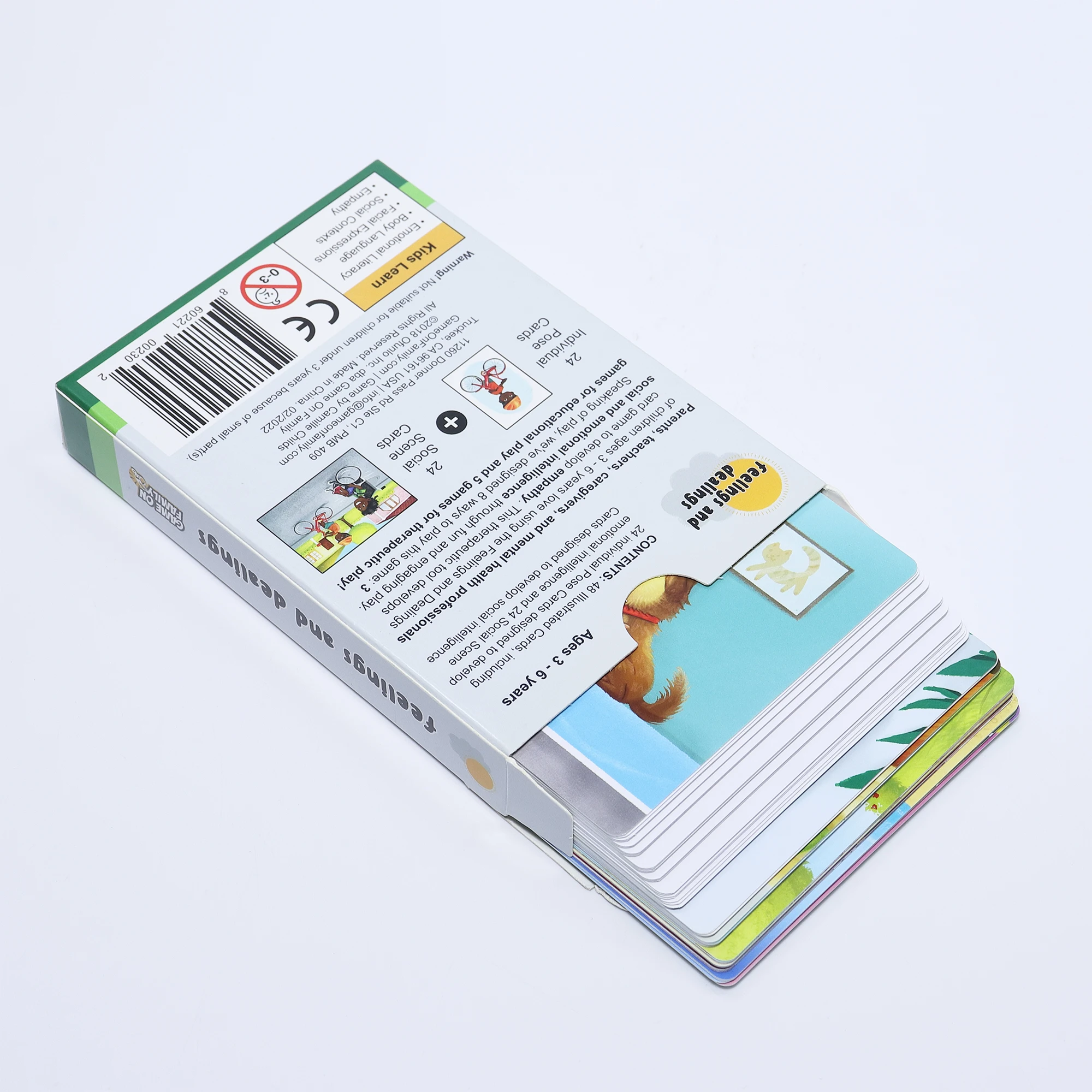 Custom Paper Cardboard Educational Learning Flash Memory Game Playing Cards Both Sides Printed Eco-friendly Educational Card