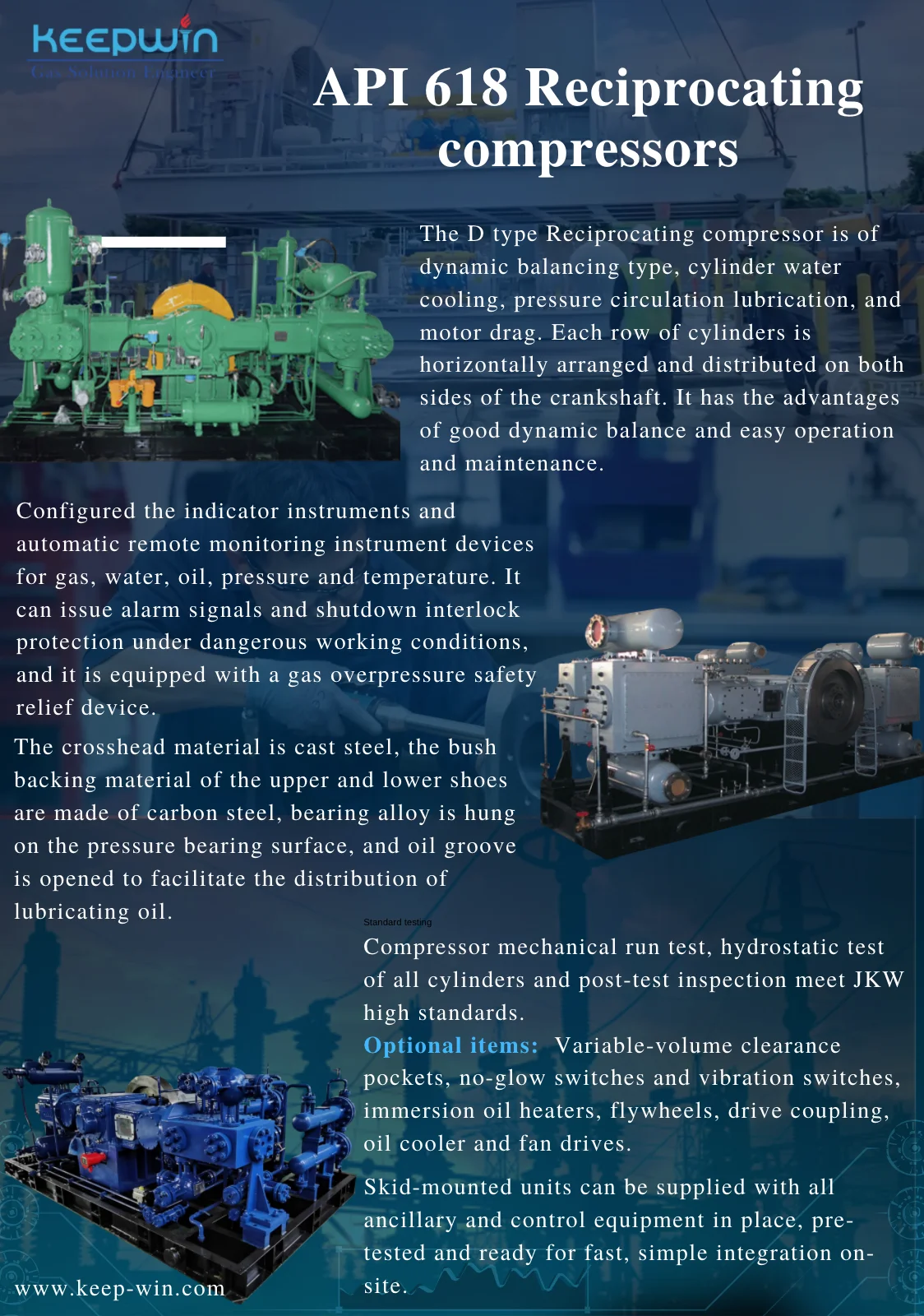 HIGH PRESSURE Recycle Gas COMPRESSOR 140Nm3/h 350bar Hydrogen Compressor