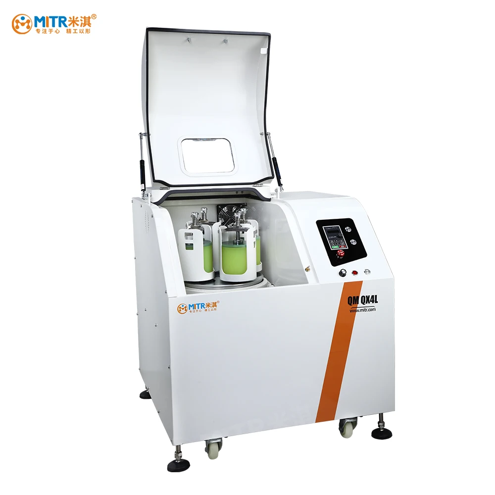 Mitr Rotary 360 Omnibearing Grinding Mill With Aluminum Oxide Jar Tungsten Carbide Pot Planetary Ball Mill Machine