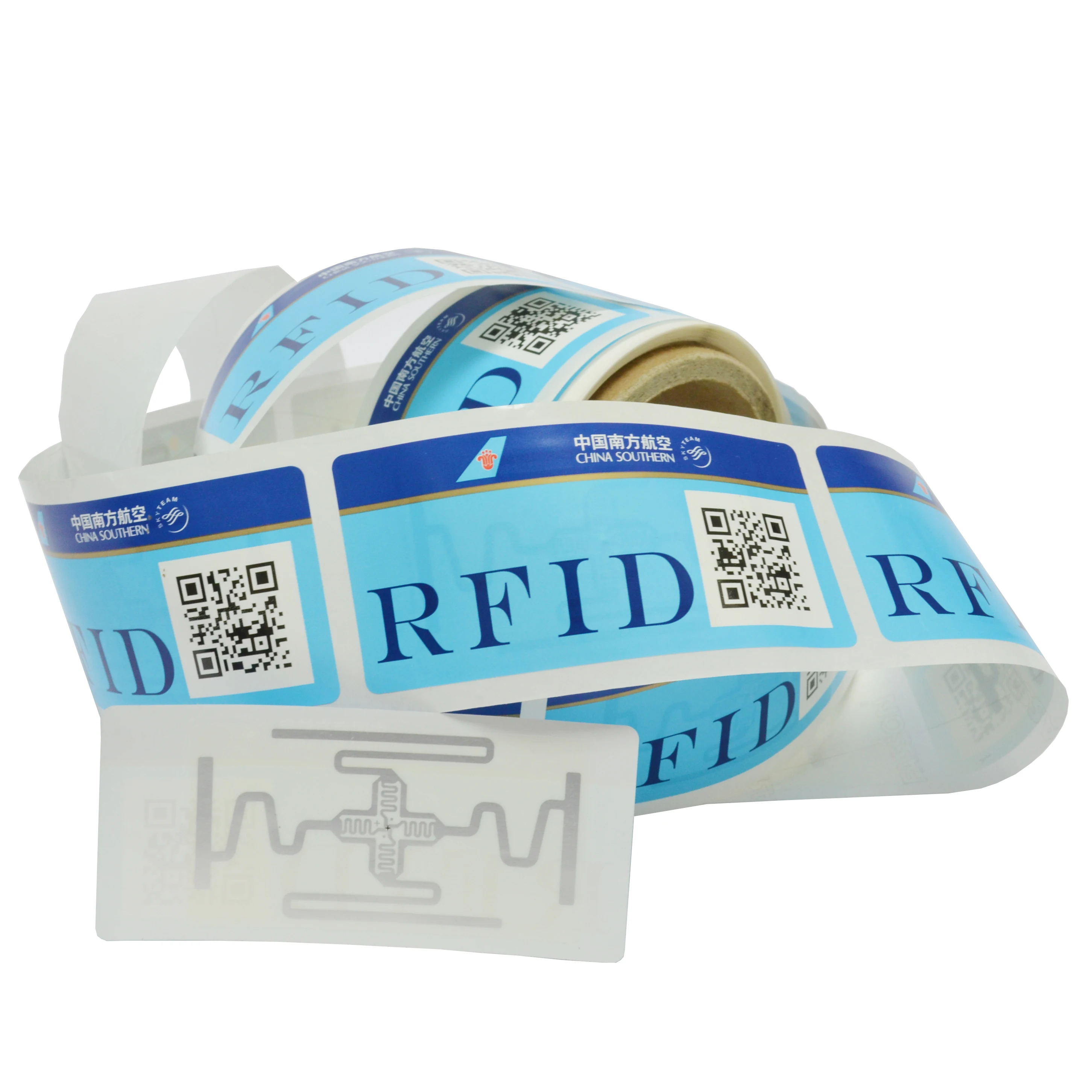  Китайская антенна против подделки на заказ смарт-Этикетка RFID бумажный билет