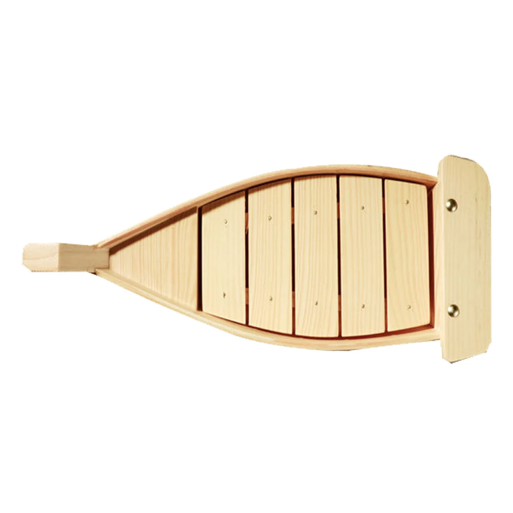 high quality reusable Eco-friendly simple design wooden Japanese sushi boat for restaurant