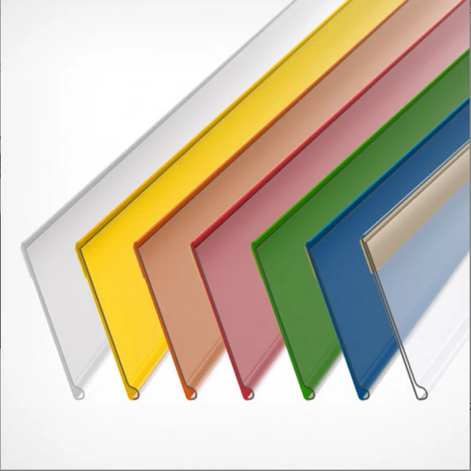 Data Strip Ticket strip with adhesive tape Supermarket price tag label adhesive data strips shelf holder