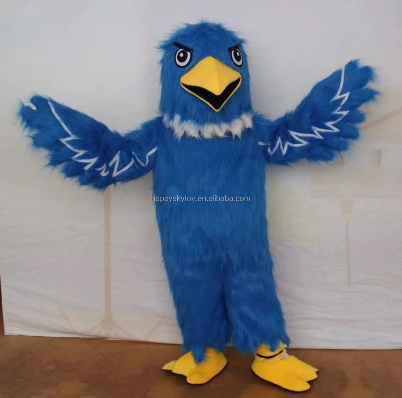 Custom Unisex Advertising Animal Mascot Costume Hand-Drawn Eagle Design Made of Plush for Party