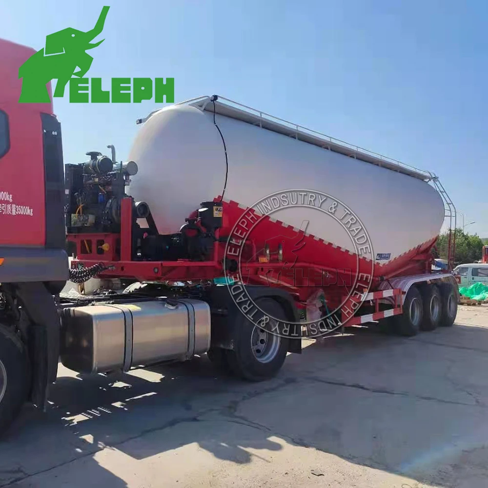 Bulk Powder Carrier Tanker Silo Cement Bulk Truck Trailer