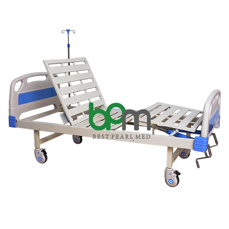 BPM-MB207 Hospital Bed Caster Wheels 2 Cranks Manual Factory Wholesale Steel ABS Metal Plastic Aluminum Alloy