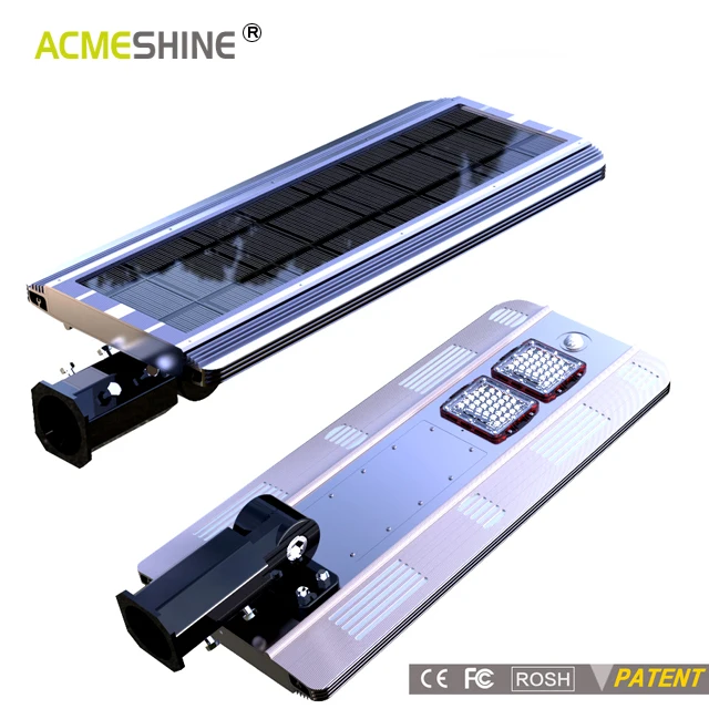 Aluminum alloy compact design all in one solar led street light with PIR motion sensor