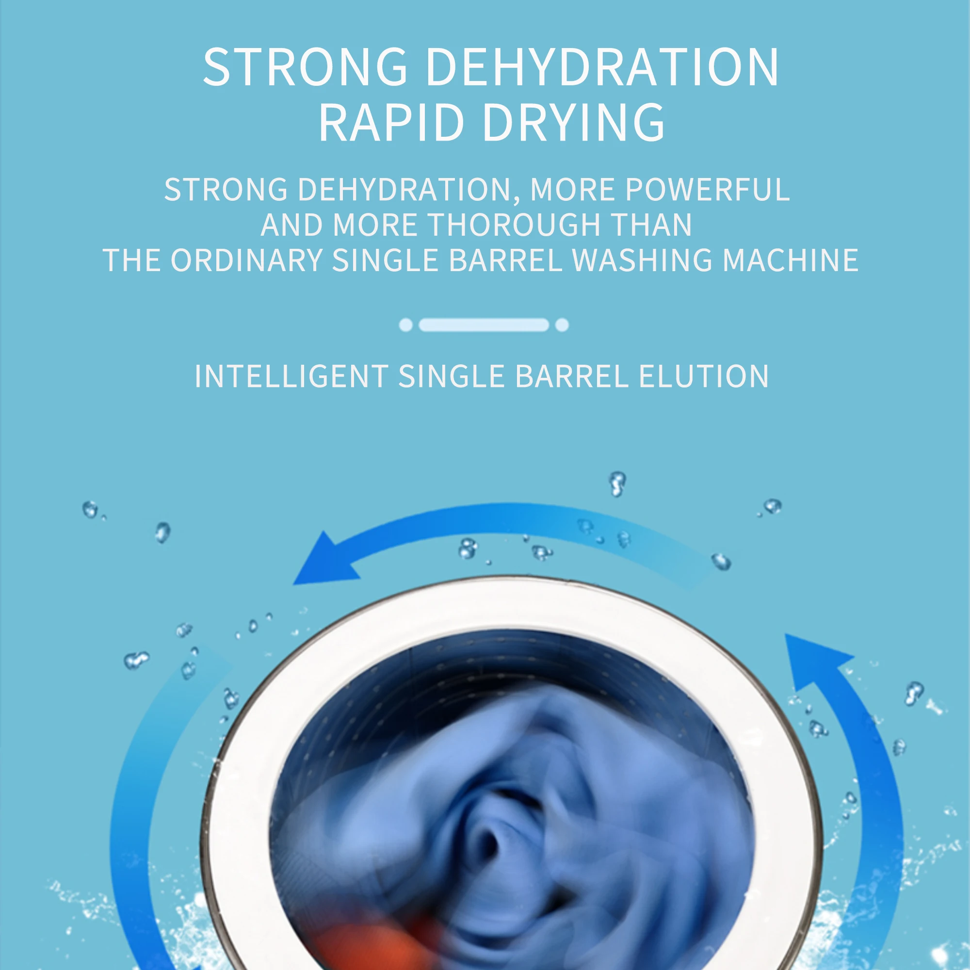 Durable Using Bucket Washing Machine Portable Laundry Washing Machine