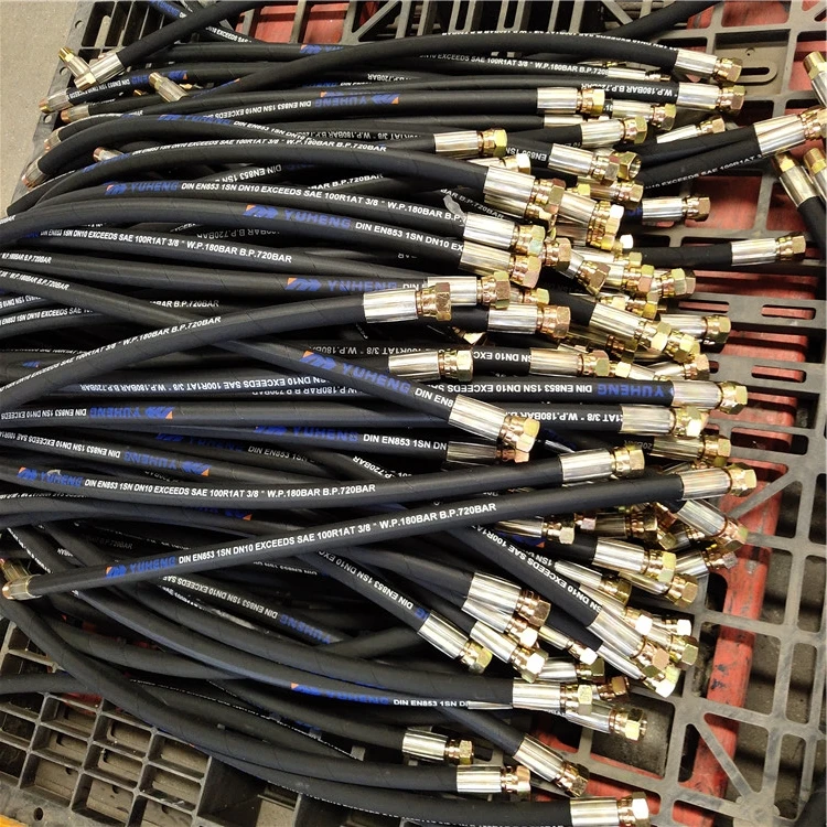 Оптовая продажа с завода, SAE100 RAT/EN853 ST проволочный гидравлический шланг, силиконовый резиновый шланг
