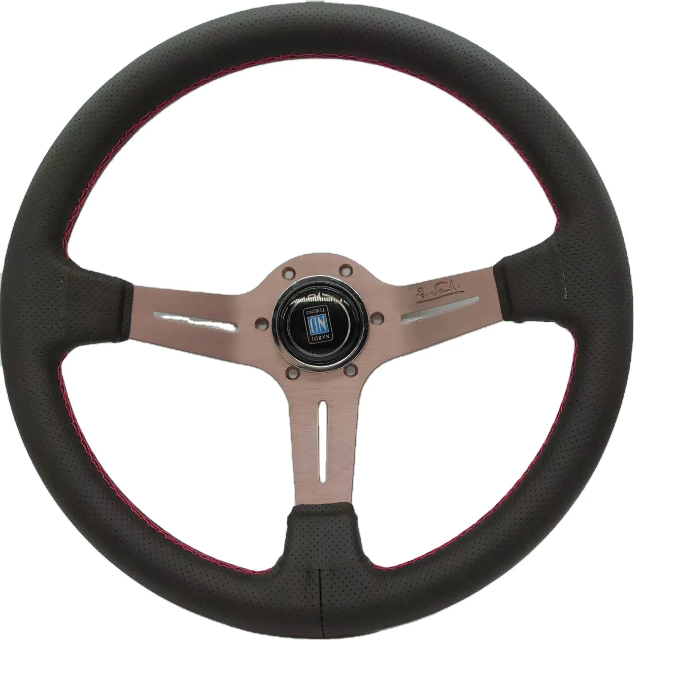 Modified steering wheel leather red line 14 inch racing steering wheel nardi universal steering wheel