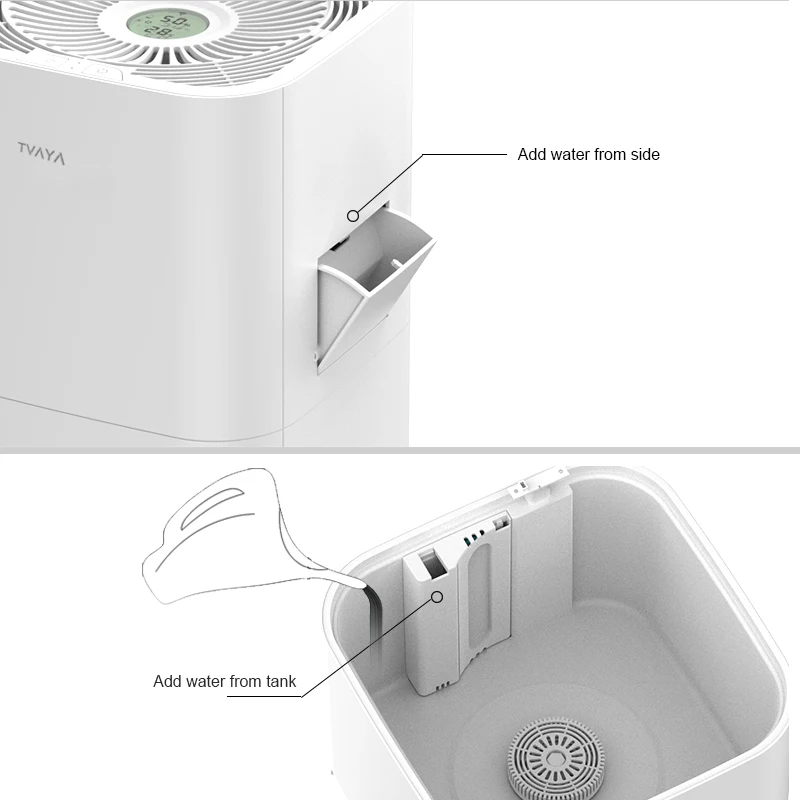 
2021 6L Capacity Modern Automatic Evaporative Air Humidifier Electric wiht APP Control 