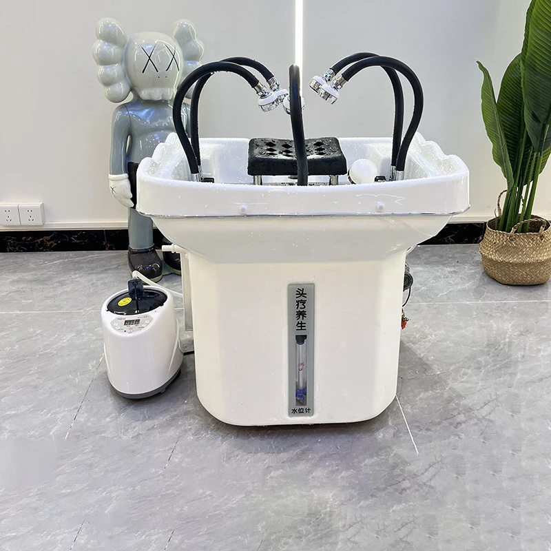 Shampoo for hair salon Simple Easy Washing basin with shampoo basin water circulation With Steam