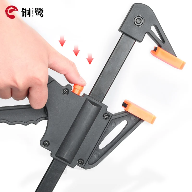 KEGRET 1/2PC Quick Ratchet F Clamps For Woodworking Carpentry Clamp One-Handed Heavy Duty Bar Clamp Wood Clip Kit Tool