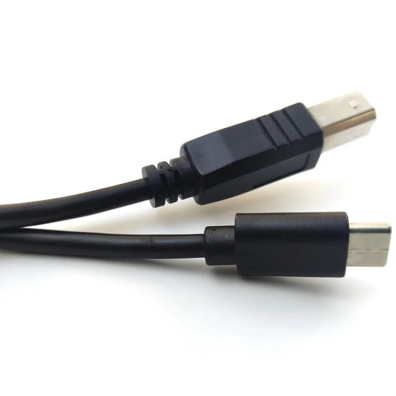 24AWG Bare Copper Black USB 2.0 Scanner Cable CM TO BM USB C MIDI CABLE FOR Piano Controller