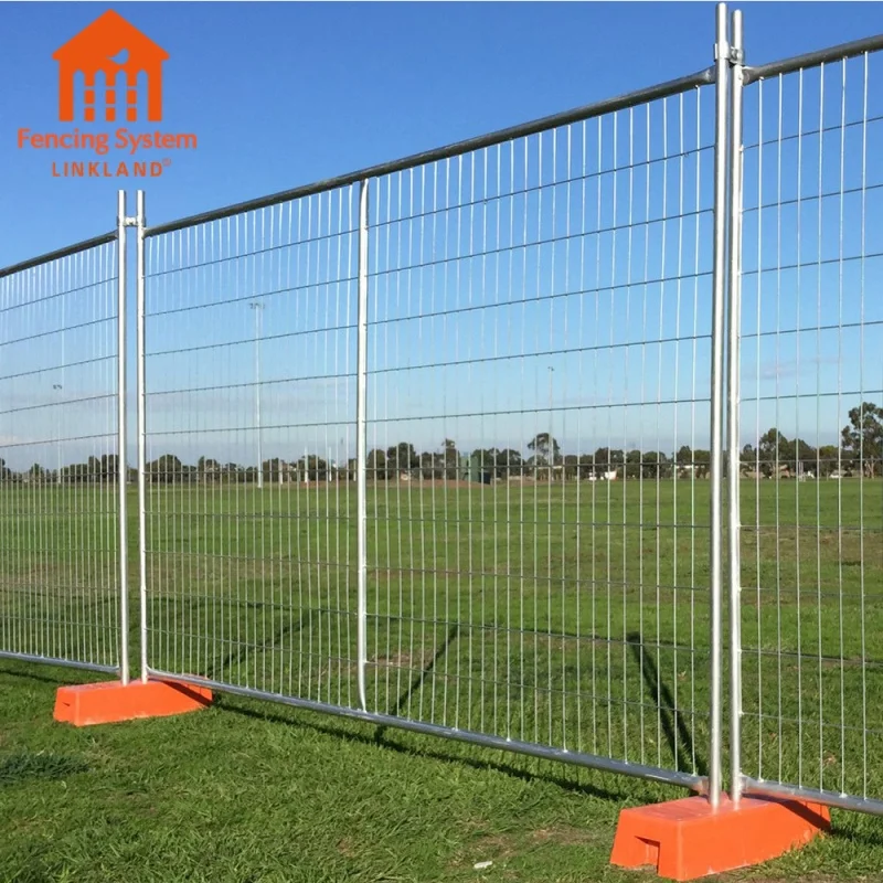 High quality 6ft australian hot dip galvanized free standing temporary fence for sale