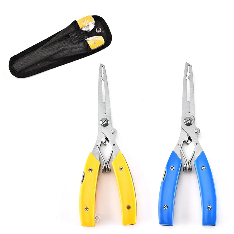 118g Factory Hot Sale Multifunction Stainless Steel Lightweight Version Fishing Pliers With PP Handle
