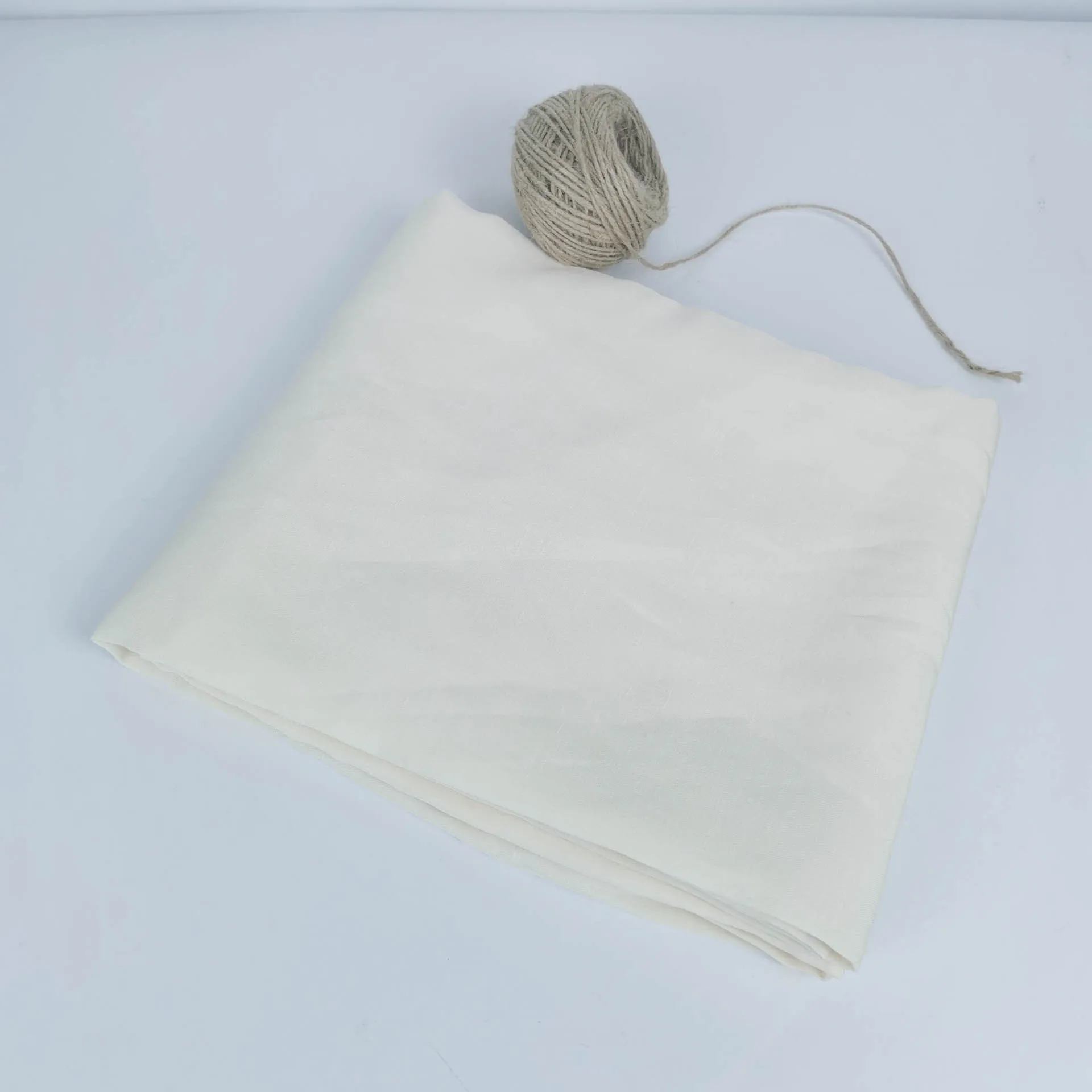 supplier wholesale eco-friendly downey custom twill white linen fabric