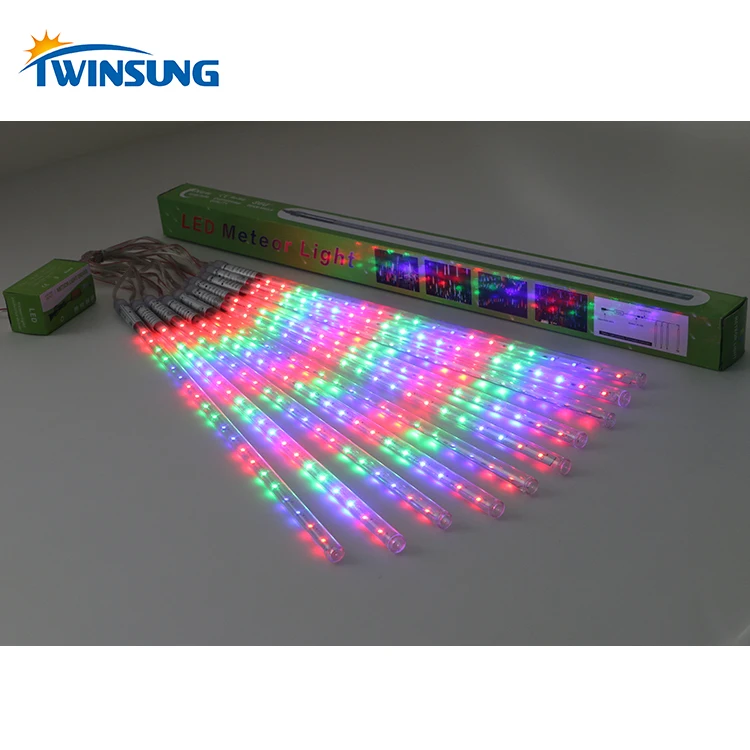 
Wholesale outdoor 50cm rain drop light led rain drop tube led rgb meteor tube light 