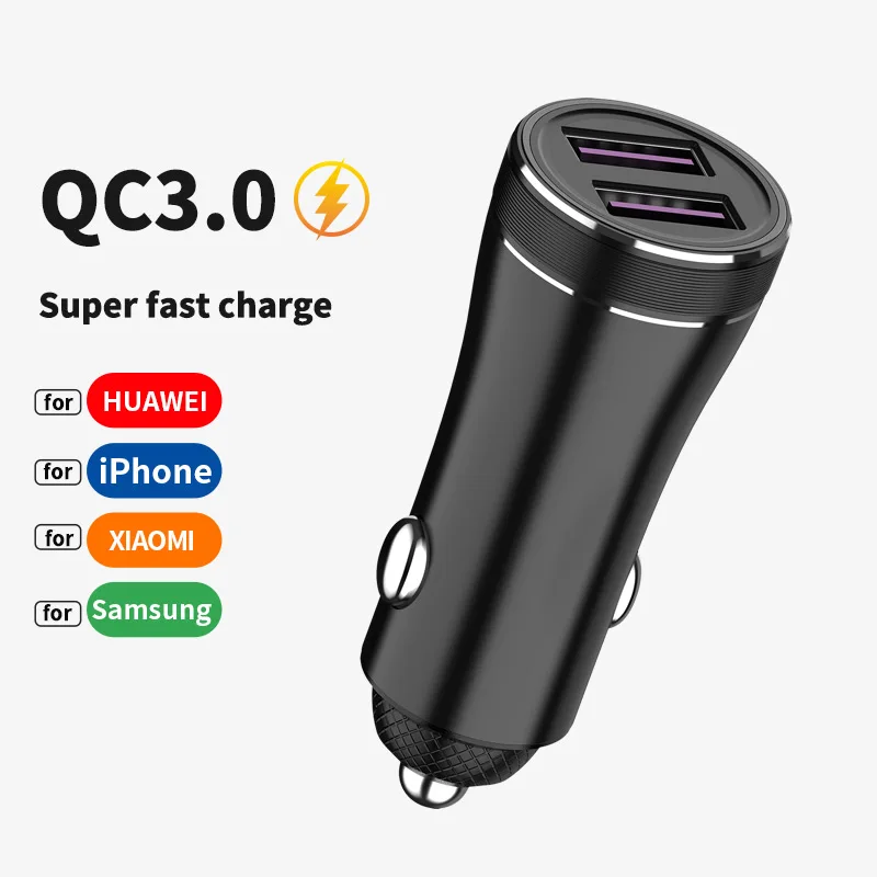 high-power Car Charger 5A Fast Charging Type C Quick Charge 3.0 QC PD 3.0 SCP USB Car Charger For Xiaomi Samsung Iphone Charger