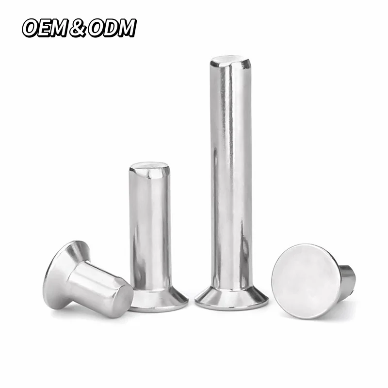 Customized Products Mushroom Head Solid Aluminium Rivets Mushroom Diameter 1/4 Inch Length 1/2 Inch Solid Rivets