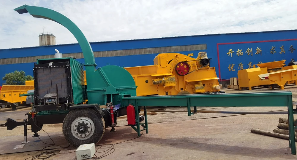  Stable performance wood log crushing