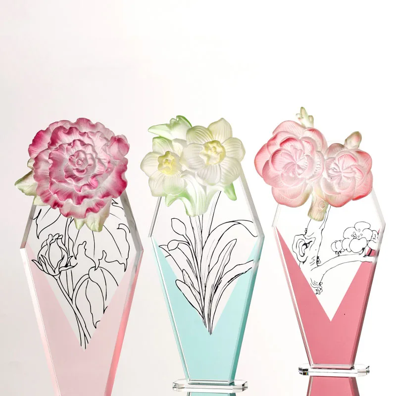 LJ1061-Glass trophy customization High-end creative champion souvenir award cup brand crystal trophy customization