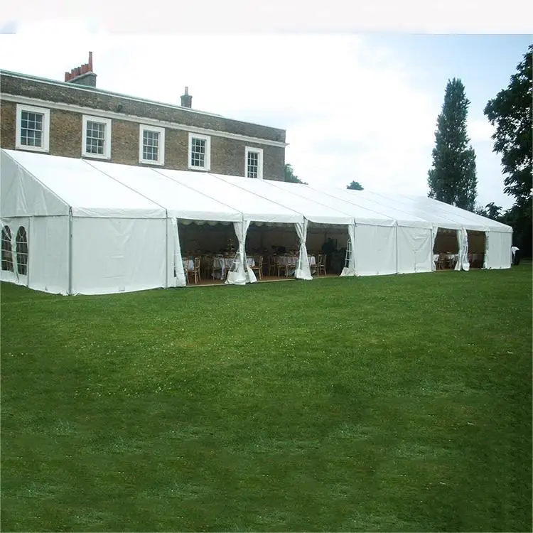 Luxury Clear Span Aluminum Frame PVC trade show white Transparent Event Party Wedding Tent