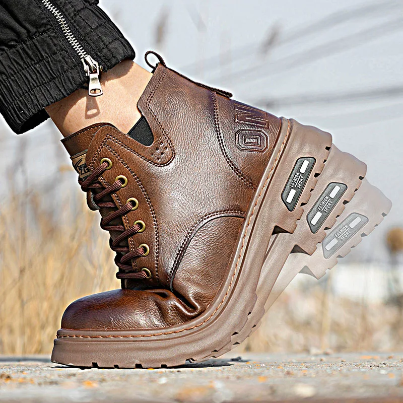 SHIELD Anti Smashing/ Puncture Good Quality Safety Shoes Work Boots Steel Toe Slip Resistant Waterproof