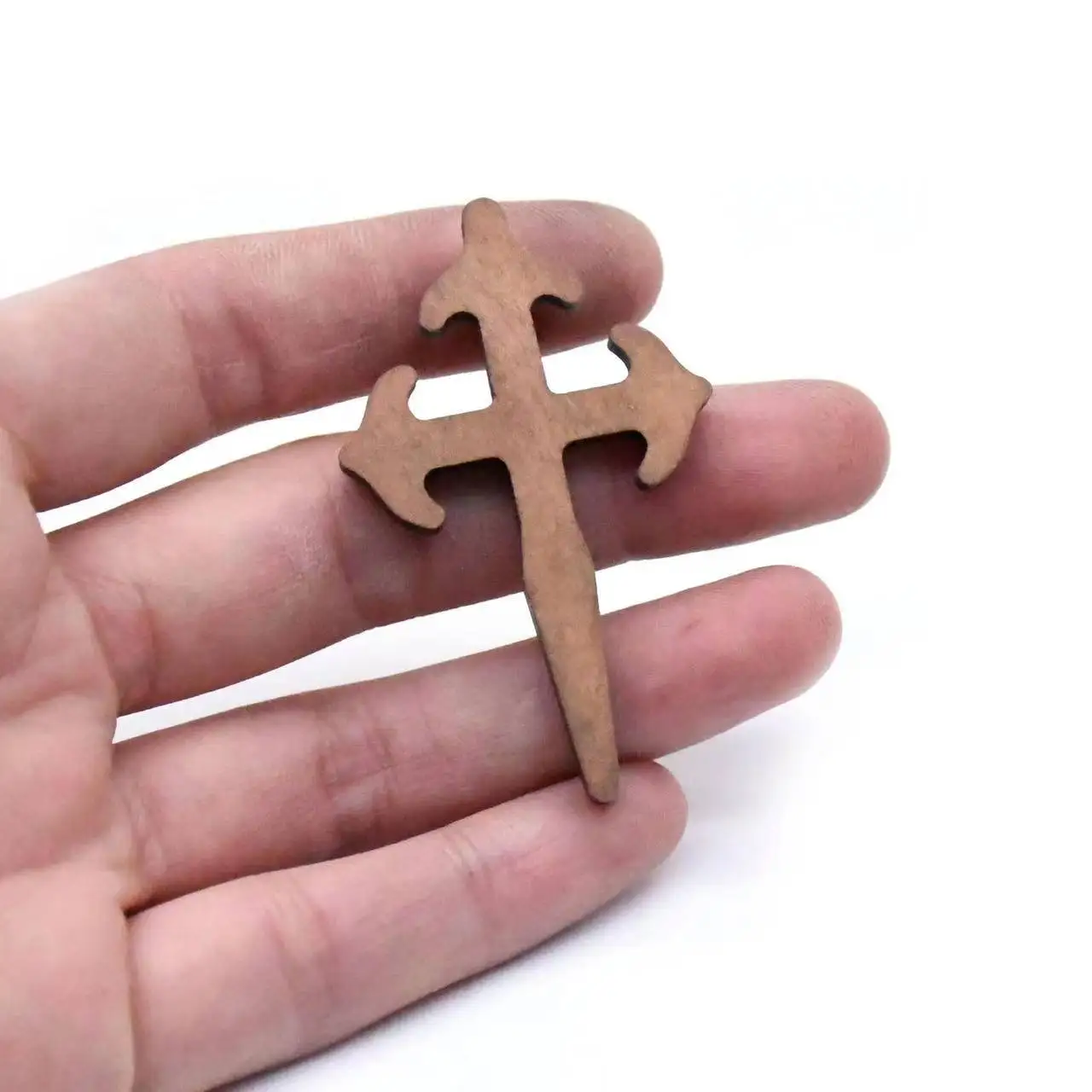5.3*3.3cm holy church christian mini wooden cross charms pendant necklace diy jewelry accessories wood crafts gift religious