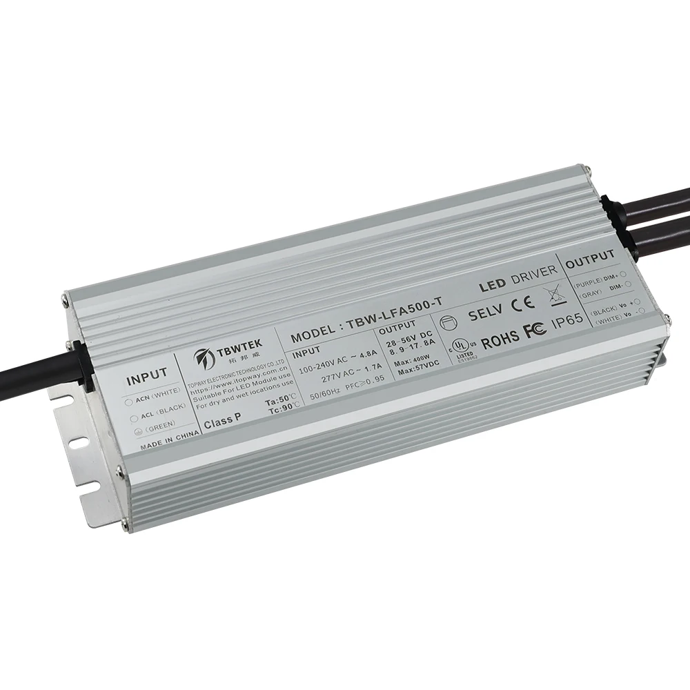 Tbwtek IP67 Светодиодный драйвер открытый водонепроницаемый 28V-56V 500W постоянный ток переменного тока в светодиодный импульсный источник питания