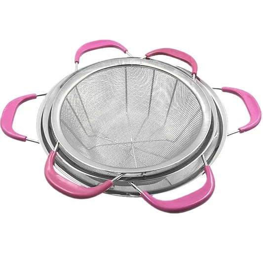 Stainless Steel Sink Kitchenware Colander Kitchen Mesh Filter Basket