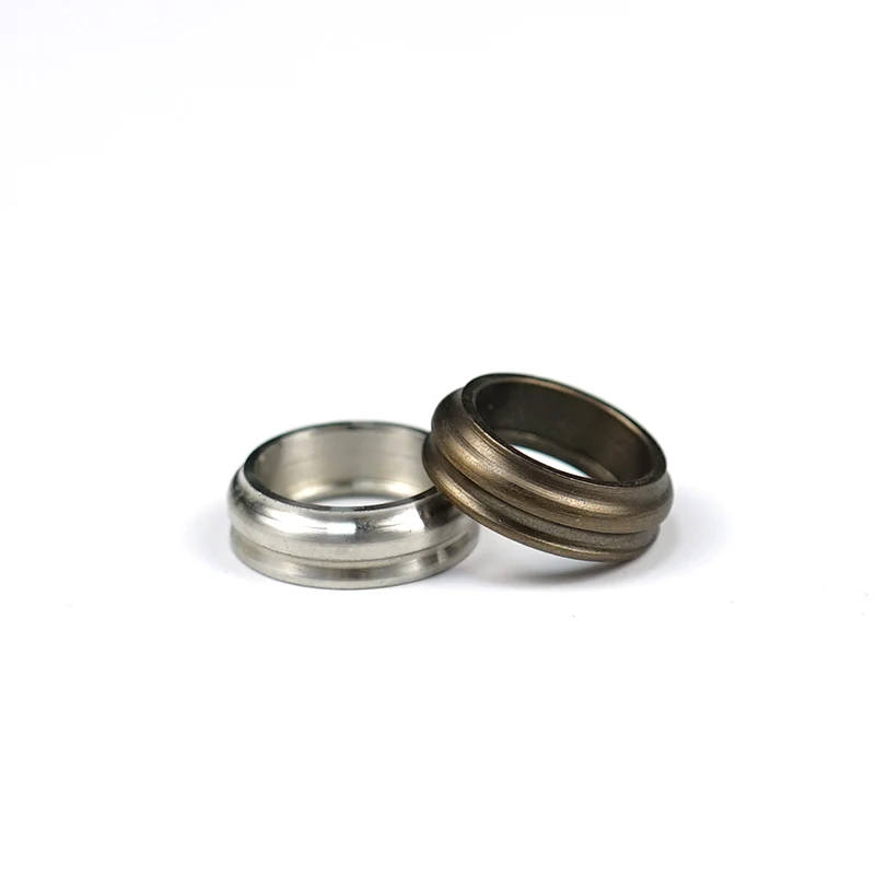 Custom High Precision Sintered Neodymium Magnetic Magnet Double Back Ferrule Stainless Steel Radial Cylinder Ring